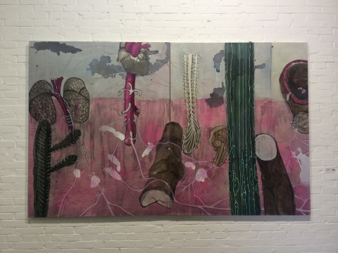 《沒有樹葉的森林8》150×120cm 布面丙烯 2015
