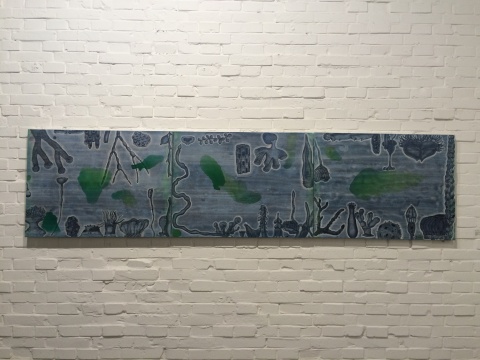 《水里的東西4》60×80cm 布面丙烯 2016