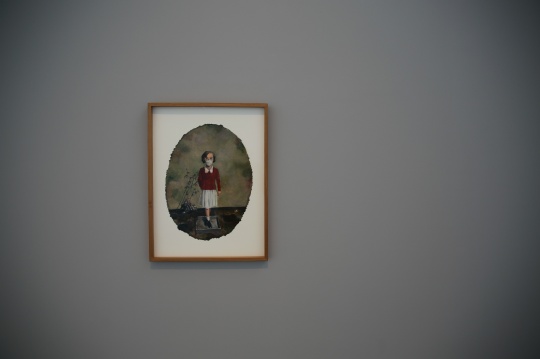 張曉剛 《口罩》 51×37.5cm 2015年 
