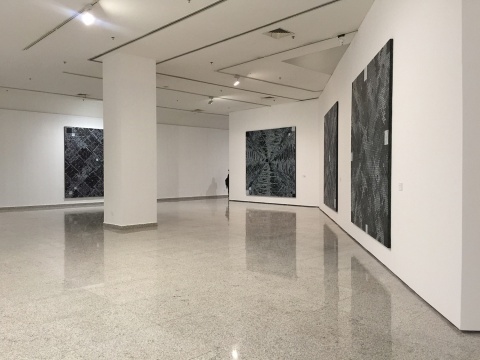 1號展廳展示著丁乙近兩年完成的作品
