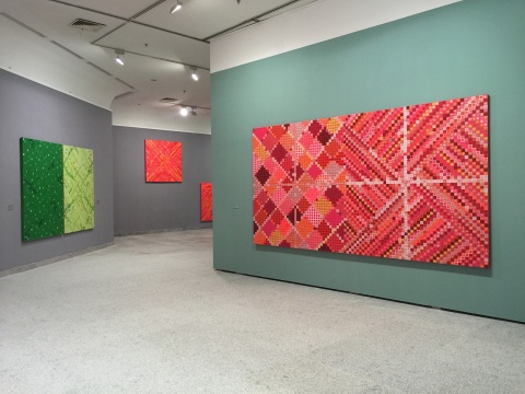 由香格納藝術(shù)總監(jiān)施勇親自操刀展覽布展工作
