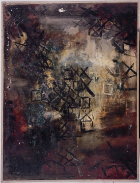 《破祭》 123 x 93 cm  布面油畫   1985
