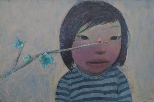 忻洛汀 《呼應》 60×90cm 布面丙烯 2014

