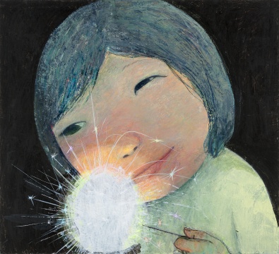 忻洛汀 《煙花3》 100×110cm 布面丙烯 2016
