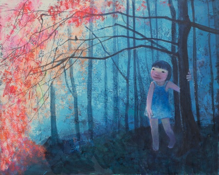 忻洛汀 《濕潤的風》 120×150cm 布面丙烯 2014

