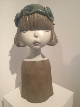 李偉&劉知音 《忘記它》 30×38×72cm  鑄銅化學著色 2015
