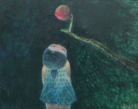 ?忻洛汀 《高處》 100×110cm 布面丙烯 2016
