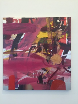 袁佐 《挑戰(zhàn)XI》 90×96cm 鋁板油畫(huà) 2015
