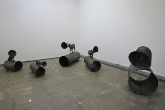 參展藝術(shù)家陸壘展覽現(xiàn)場
