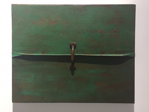 《錯位-折疊3》 40×50cm 布面綜合材料 2016
