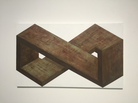 《矛盾體9》 90×150cm 布面綜合材料 2016
