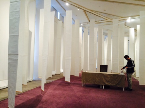 北京時代美術館“白卷”——文芳個展展覽現(xiàn)場
