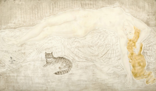 藤田嗣治《裸女與貓》97.5×163cm 布面油畫 1930 成交價(jià):3940萬港幣 由龍美術(shù)館收藏
為藝術(shù)家第二高拍賣成交價(jià)作品
藤田嗣治《裸女與貓》97.5×163cm 布面油畫 1930 成交價(jià):3940萬港幣 由龍美術(shù)館收藏
為藝術(shù)家第二高拍賣成交價(jià)作品
