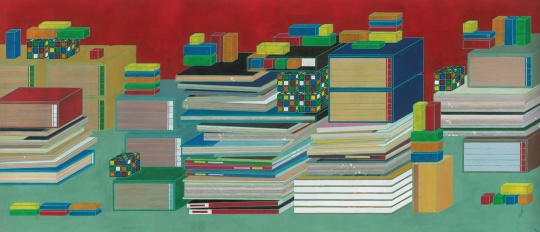 《十里遠(yuǎn)》紙本設(shè)色  80×183cm 2016
