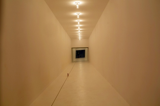 塔提亞娜·圖薇《從此逝》玻璃、霓虹燈、金屬、鏡子，尺寸可變，2009
