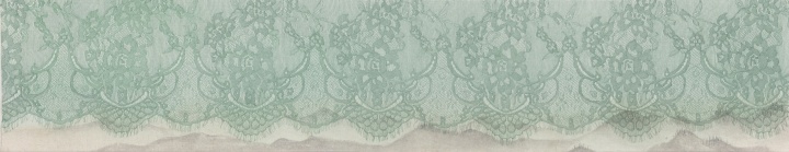 《絲圖6》 29 x 150cm 絹本 水色 2015 
