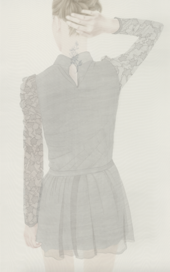 《香》 160cm×100cm 絹 水色 2013
