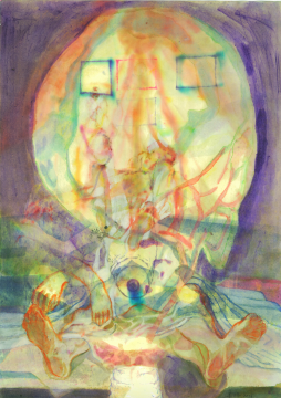 《假想體認(rèn)各法則 P18》37x25cm 紙本彩墨 2016
