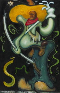 鄒濤 《被遺忘的火槍手》 200×120cm 布面油畫 2014
