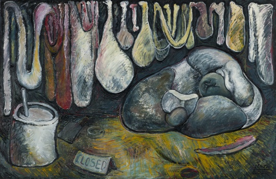 鄒濤 《一個(gè)悲傷的故事》120×200cm 布面油畫 2014
