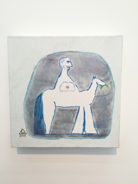 《珍珠》 25×25cm 布面油畫 2015
