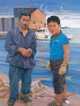 劉小東 《脆弱小繩》 140×114cm 布面油畫 1990  成交價：690萬元
