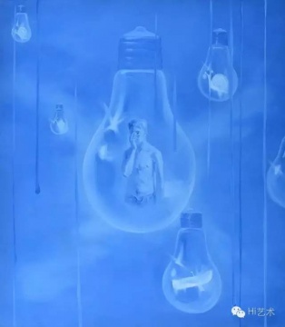  謝南星 《十滴淚和十個自扮像》 149.3×131cm 布面油畫 1997  成交價：115萬元
