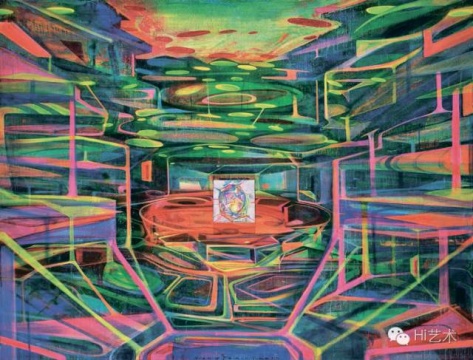黃宇興 《環(huán)形劇場》 176×230cm 布面丙烯 2013  成交價：94.3萬元
