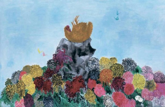 段建宇 《早上好5》 110×170cm 布面油畫 2006  成交價：97.75萬元
