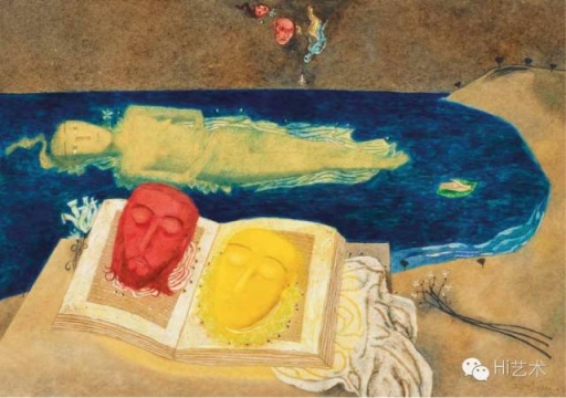 
張曉剛 《浩瀚的海》  54.6×78.5cm  紙本油彩  1989

估價(jià)：200萬港幣 至 240萬港幣

