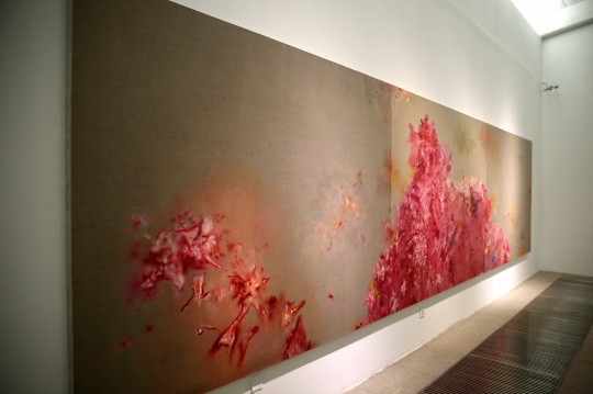 蔡錦 《風景105》200×750cm 布面油畫 2013
