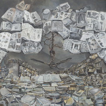 王頃 《電扇》 200×200cm布面油畫 2016
