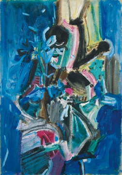 吳大羽  《無題14》  75.8×53cm  布面油畫  1980 
成交價：1808萬港幣  創(chuàng)藝術(shù)家拍賣最高紀(jì)錄 香港蘇富比2016春拍
