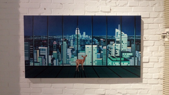 《世界》 130×70cm 布面油畫(huà) 2016