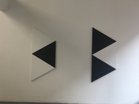 Russell Beighton 《無(wú)題》180×90×78 cm×2 布面油畫(huà) 2016
