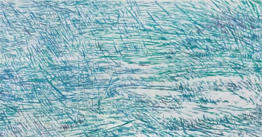 薛珺 《驟雨時刻-狂飆之十》90x150cm 布面油畫 2015