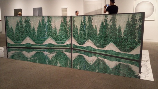 王海龍 《一噸風(fēng)景》 240××8×116cm 繪畫裝置 2016
