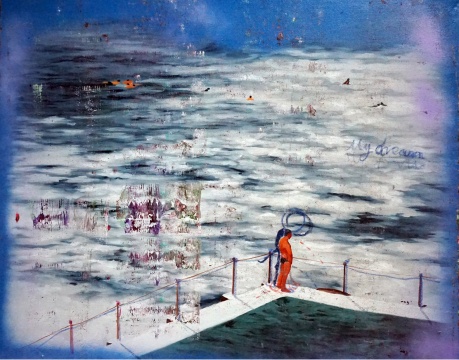 張釗瀛 《高潮中的人》 80×100cm 布面油彩 2016
