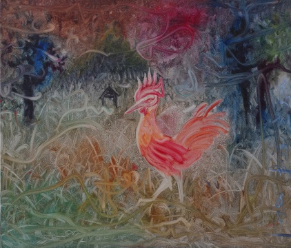 《鳴》 100cmx120cm 布面油畫  2015

