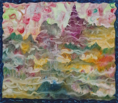 《雞足神山》150x170cm 布面油畫  2016
