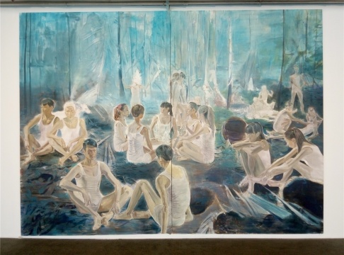萬(wàn)真宇 《星辰呼吸》 305×410cm 布面油畫(huà) 2014
