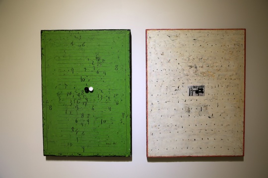 左側(cè)《無題》65x45cm 綜合材料 2015
