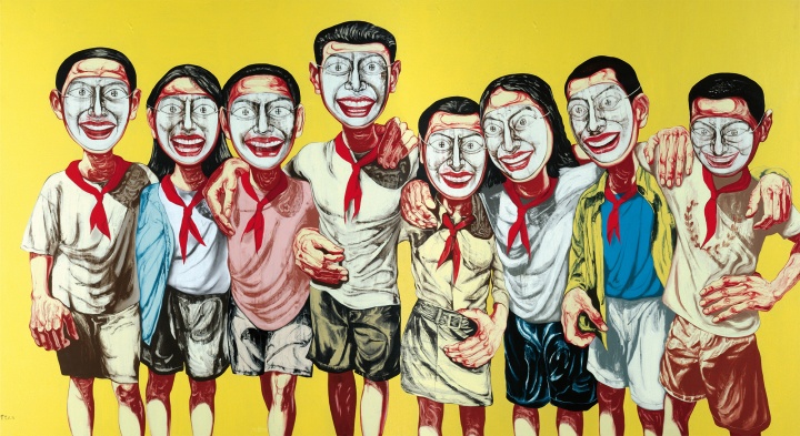 《面具系列1996 NO.6》(兩聯(lián)作) 200×360cm 布面油畫 1996
成交價(jià):7537萬港幣(6708萬人民幣) 佳士得香港2008年春季拍賣會(huì)
《面具系列1996 NO.6》(兩聯(lián)作) 200×360cm 布面油畫 1996
成交價(jià):7537萬港幣(6708萬人民幣) 佳士得香港2008年春季拍賣會(huì)