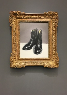 《Boots》45.5 x 37 cm  布面油畫  2009 ? 曾梵志工作室

