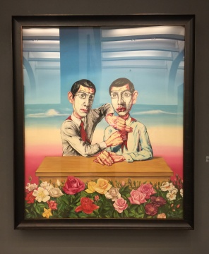 《理想主義（面具系列2003第1號）》 180 x 150 cm  布面油畫  2003 

