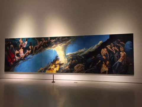 《坤乾》三聯(lián) 每聯(lián)250 x 300 cm 布面丙烯   2014   

