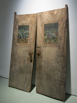 《雙門》 200×68cm×2 裝置 2012

