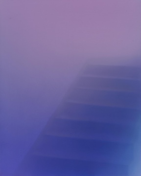《Between up and dowm》100×80cm 布面油畫(huà) 2016
