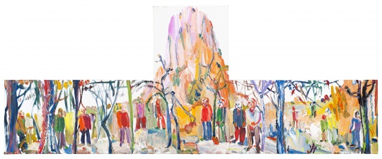 尹朝陽 《長歌行》 60×150cm 布面油畫 2015
