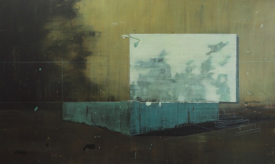 艾力罕多卡賓斯 《白色石頭》  150x250cm 2016
